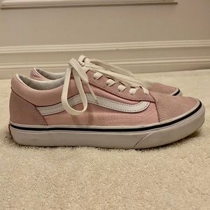 Vans Old Skool Pink Womens Shoes Size 7.5